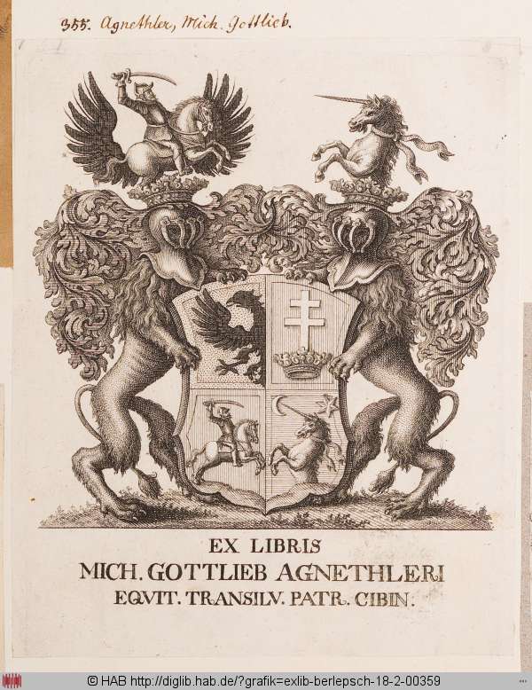 Portrait von Michael Gottlieb Agnethler